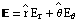 \[DoubleStruckCapitalE] = Overscript[r, ∧] E_r + Overscript[θ, ∧] E_θ